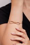 Heliophilia Silver Pulsera de Metal Dorada Ajustable